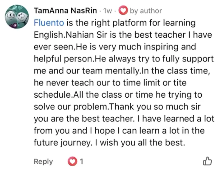 Student feedback
